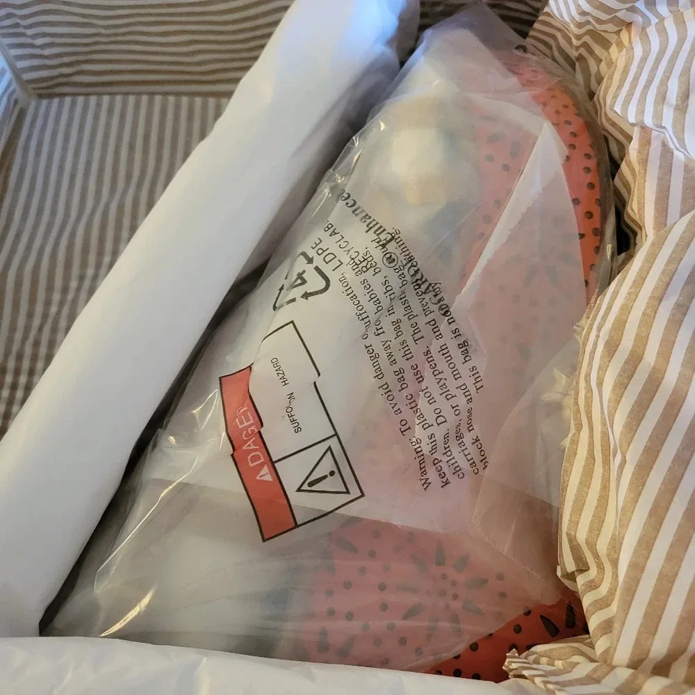 Kate Spade Wedge Sandal Heel / Tan & Orange / Size 9.5 / New In Box